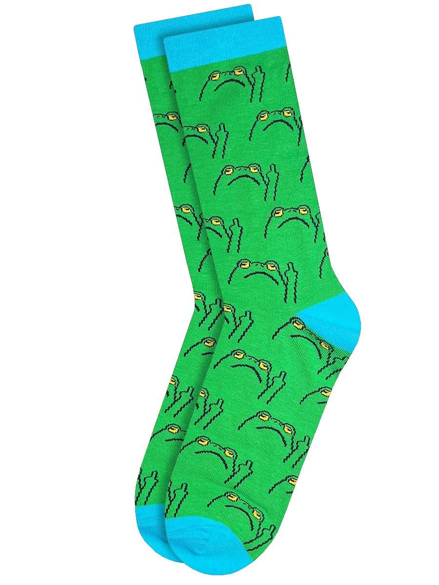 Grindstore Twisted Soles Frog Off Novelty Adult Socks (1 Pair) UK Size 8-12