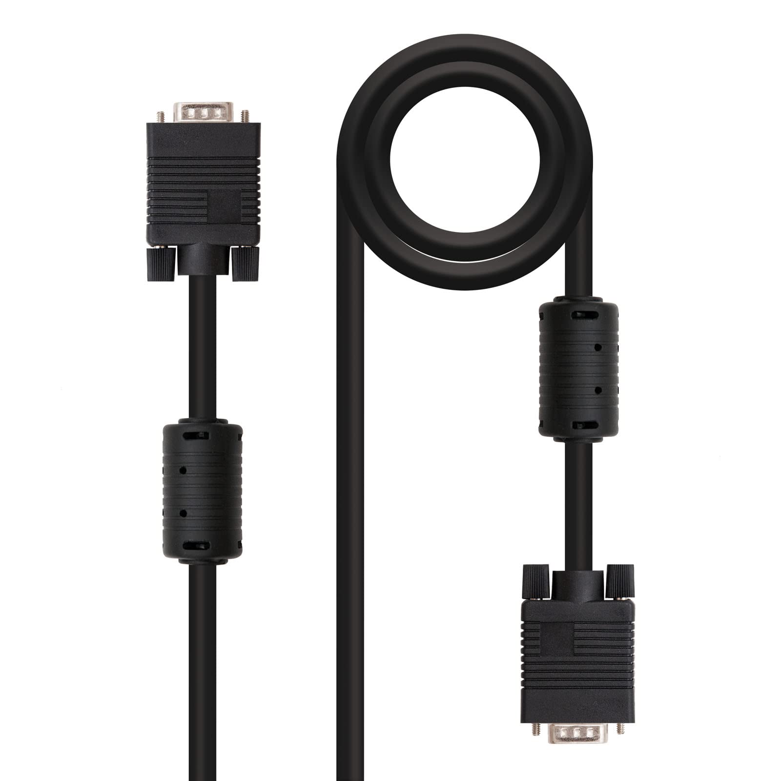 Brightium 3m SVGA cable with Ferrite, HDB15/M to HDB15/M ideal for connecting monitors and projectors with image quality.