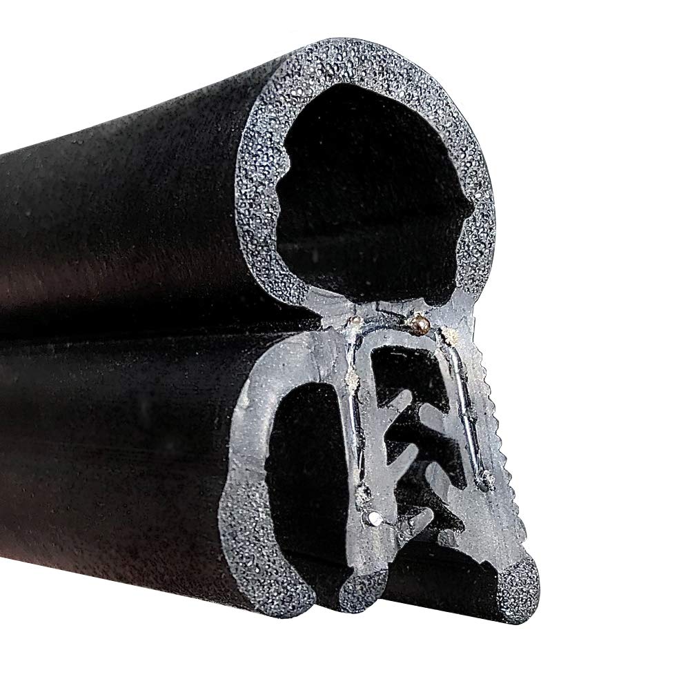 Goma estanqueidad Universal 5m para junta de maletero, sellado caravana, naval, maquinaria agrícola etc. Rango para sujeción 1-3mm, NEGRO
