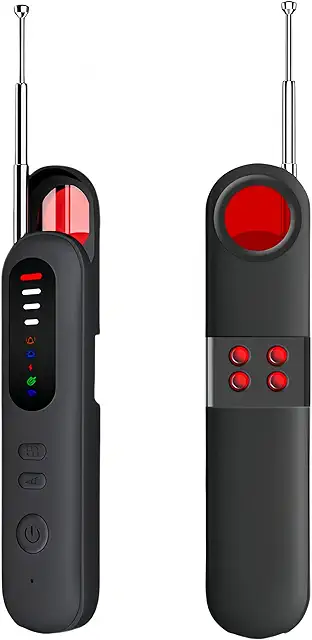Détecteur de Micro Espion 4 en 1 - Sécurité Anti-Espionnage pour Hôtel, Bureau, Voiture