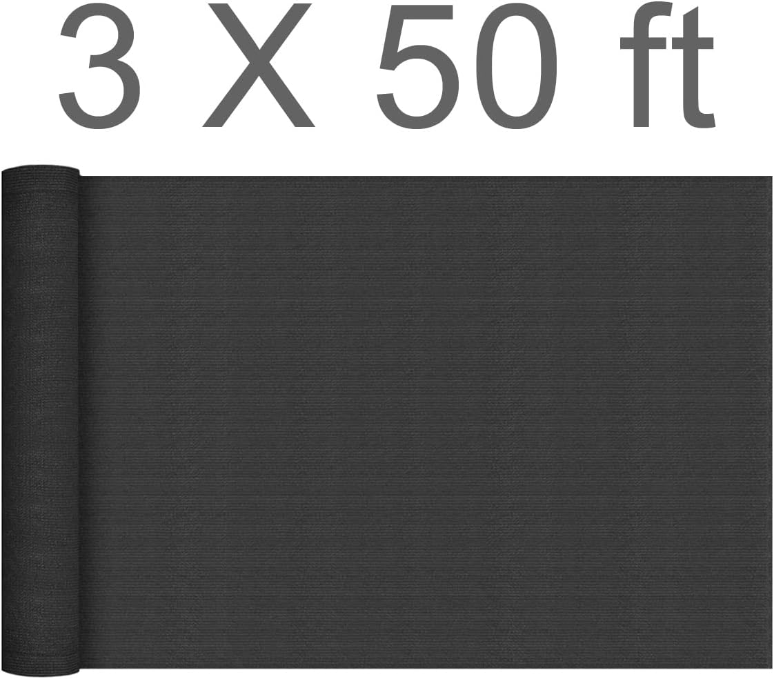3FT x 50 FT Premium Garden Non Woven Weed Barrier Landscape Fabric Heavy Duty Weed Block Control Garden Cover