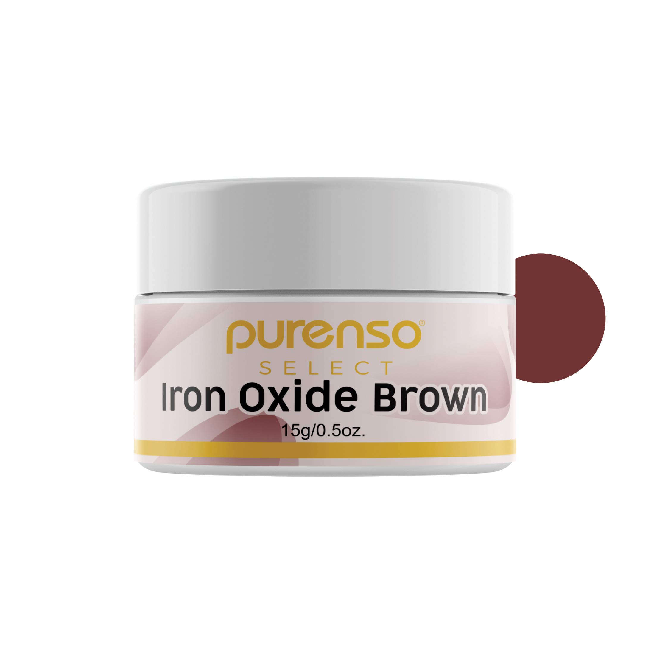 Purenso Select - Iron Oxide Brown Powder, 15g I For Cosmetic, Polyurethane Resin, Art Clay and Flooring