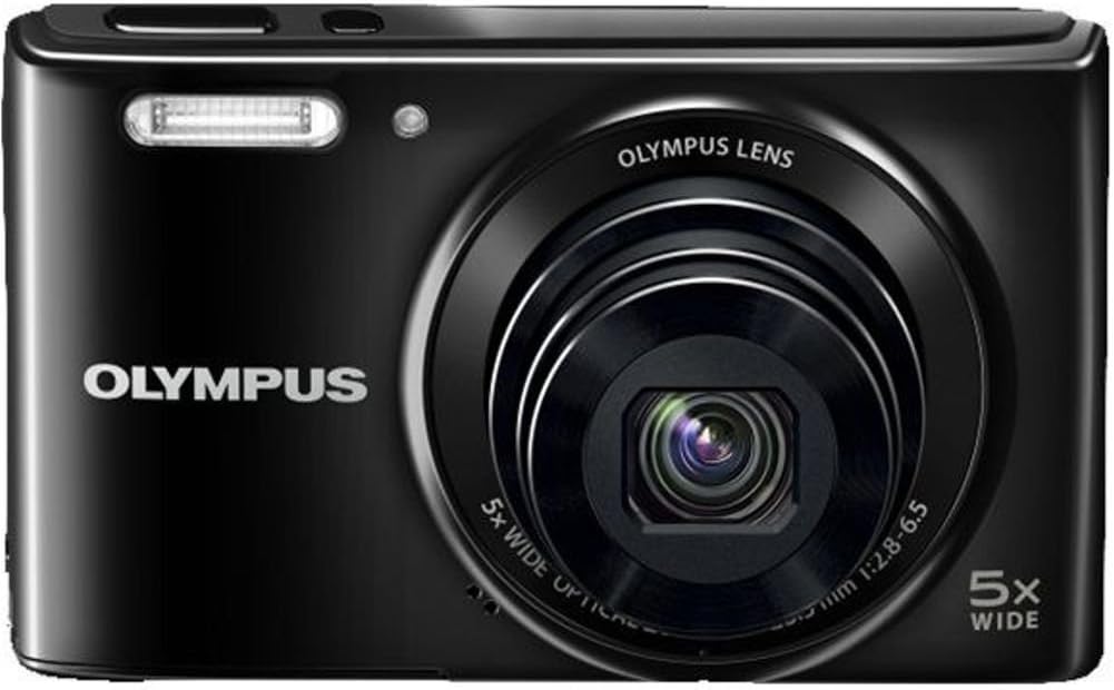Olympus Stylus VG-180 16-Megapixel 5X 26mm Wide Optical Zoom 2.7 Inch LCD - Black
