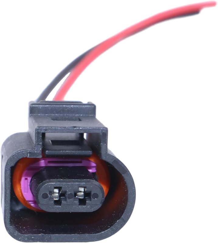 Conector fêmea para chicote elétrico 2 pinos LSSOCH 1J0973702 para VW Jetta, Golf e Audi – 1 unidade