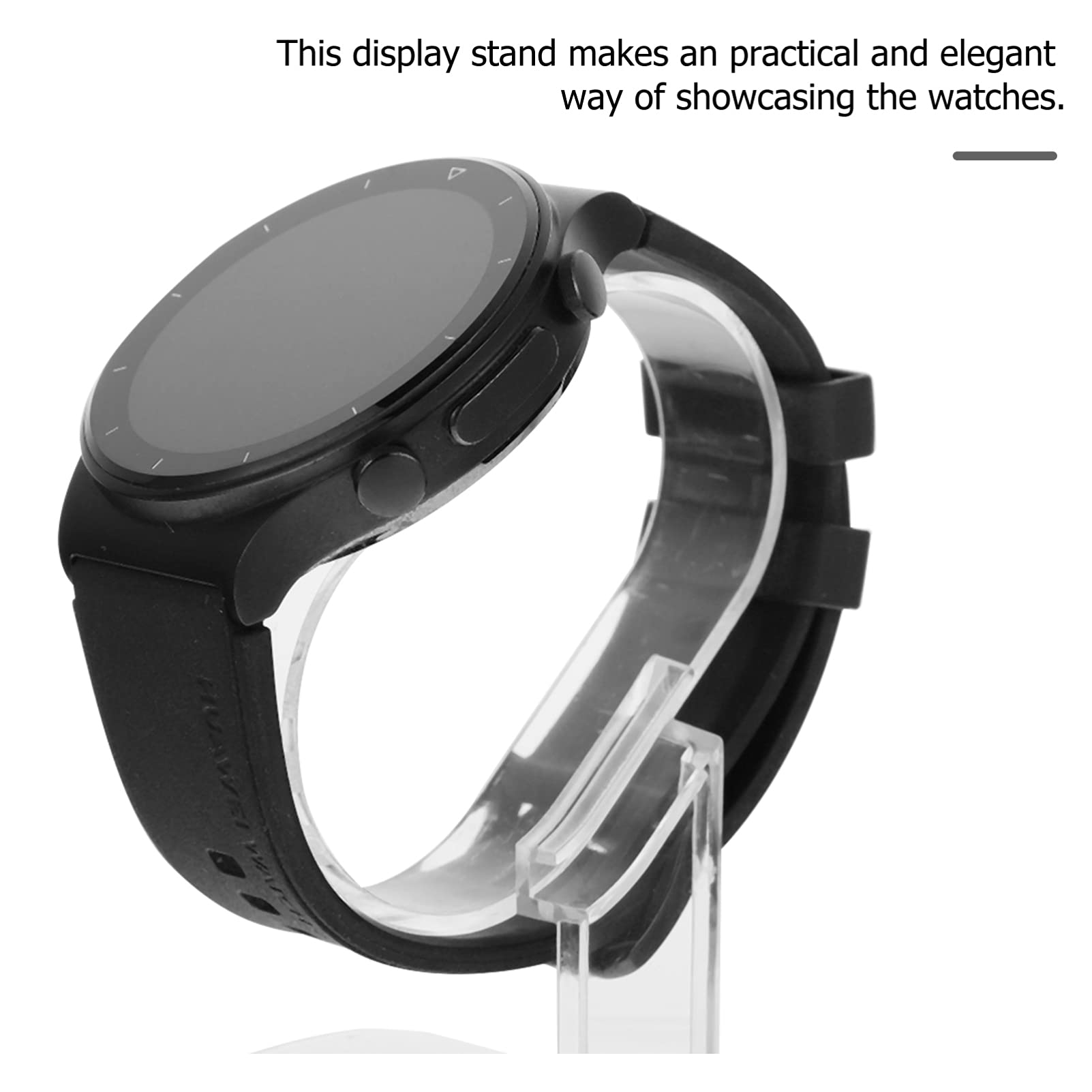 Baluue 10pcs Jewelry Bracelet Watch Display Rack Holder Stand Transparent Plastic- Shaped Wrist Watch Holder for Store Showcase