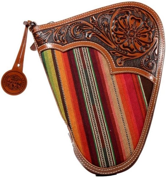 Nocona Western Gun Case Serape Tooled Padded Small Tan Multi N7600608