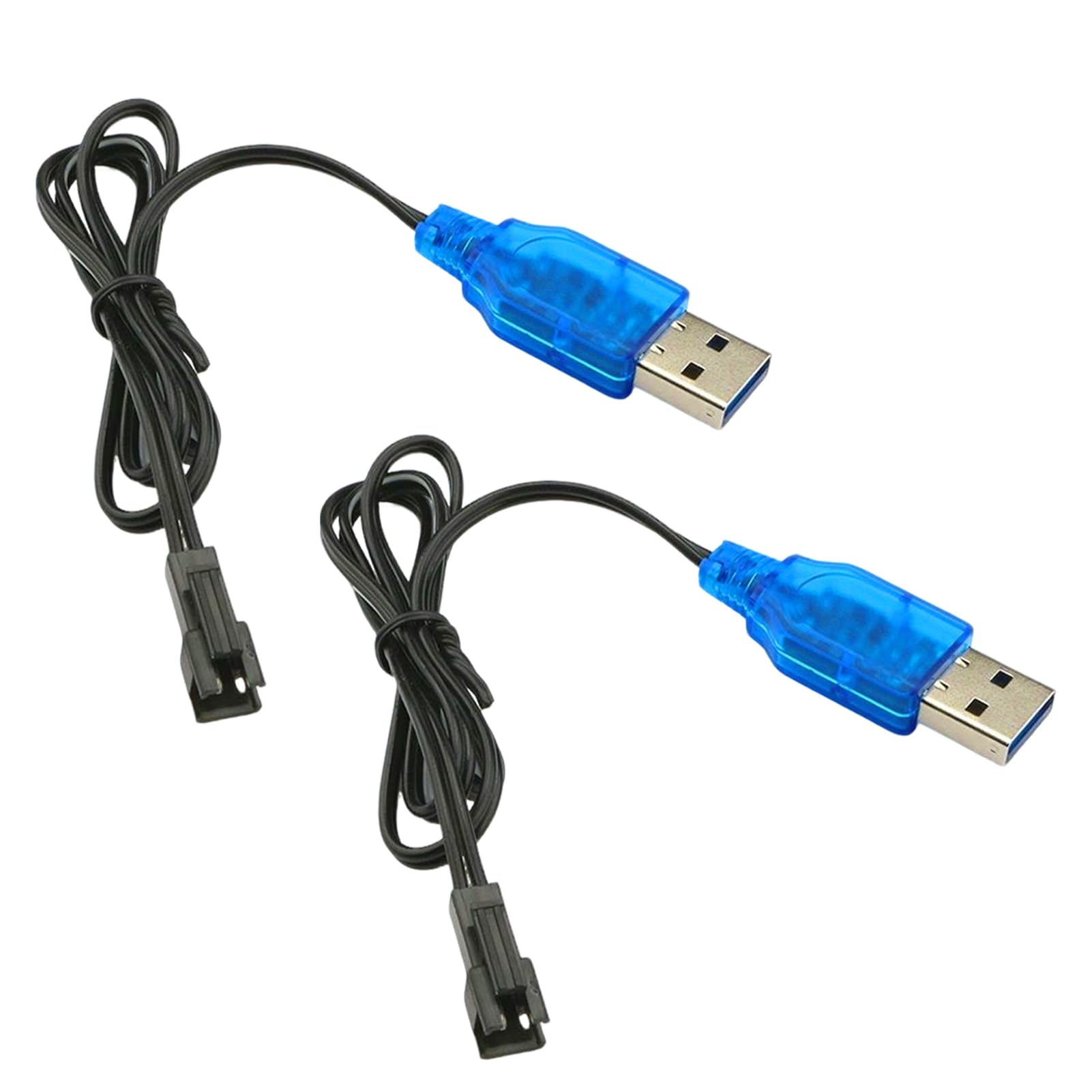 2 Piezas Cargador USB con SM-2P, Cable de Cargador USB 3.7V para Baterías Li-Ion/LiPo, para Drones, Coches, Barcos, Juguetes RC, con Protección contra Sobrecarga y LED Indicador de Carga — view 7
