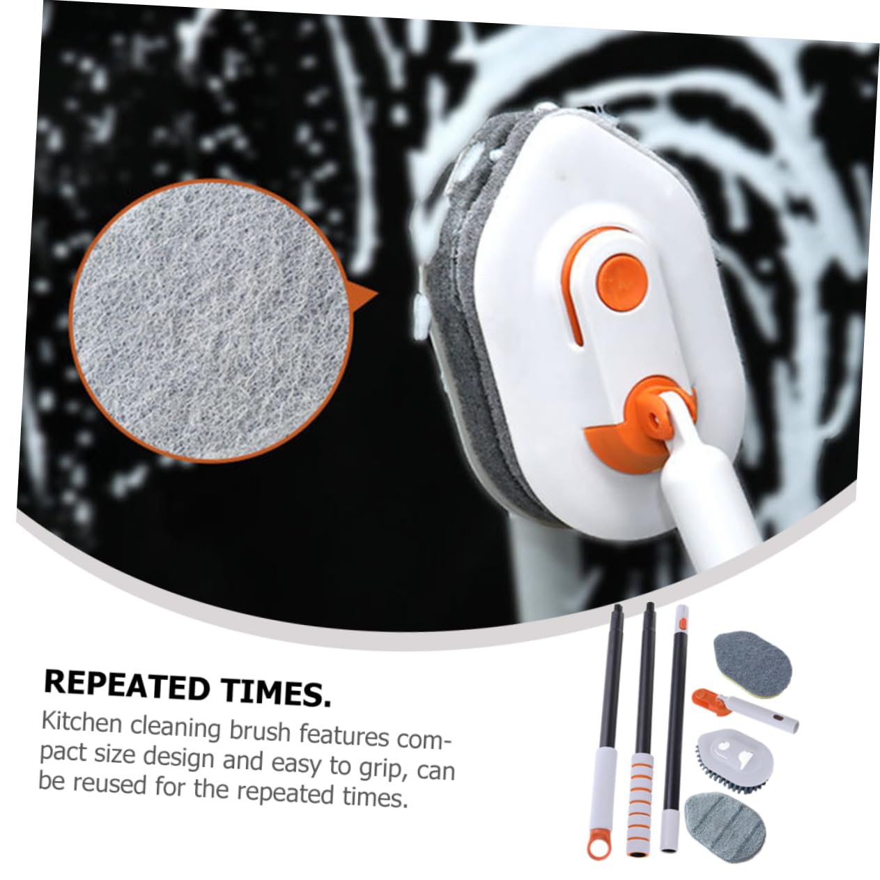 Cepillo De Suelo Multifuncional para Limpiar Baños Mango Extensible para Azulejos De Ducha y Lechada Fregador De De Baño