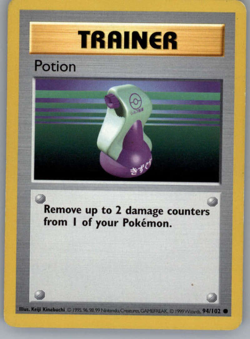 Pokémon Potion Original Baset Set de cartes à collectionner 94/102 sans  ombre Entraîneur commun NM à menthe : Amazon.ca: Jeux et Jouets