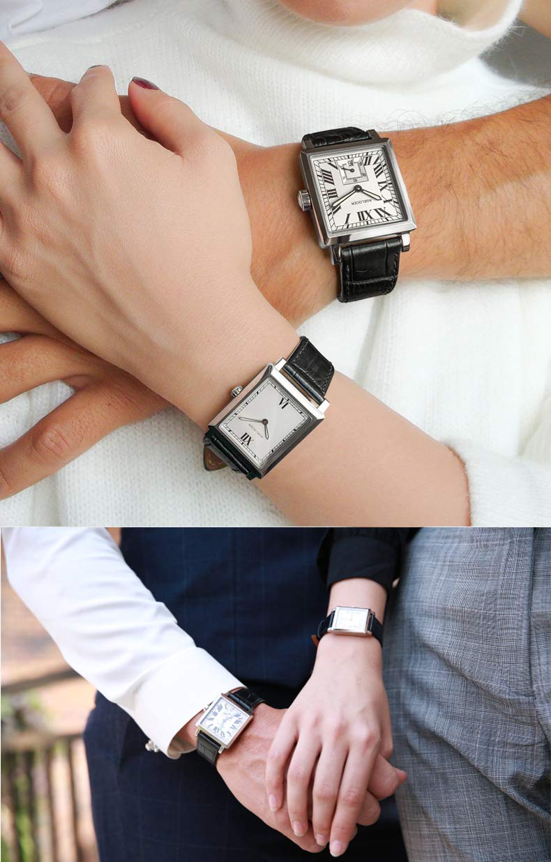 agelocer Uhren Herren mechanisch Analog Wasserdicht Armbanduhr Herren Mode Lässig Business Herrenuhr mit Kalender Uhr Geschenk für Männer (DE:3302A1)