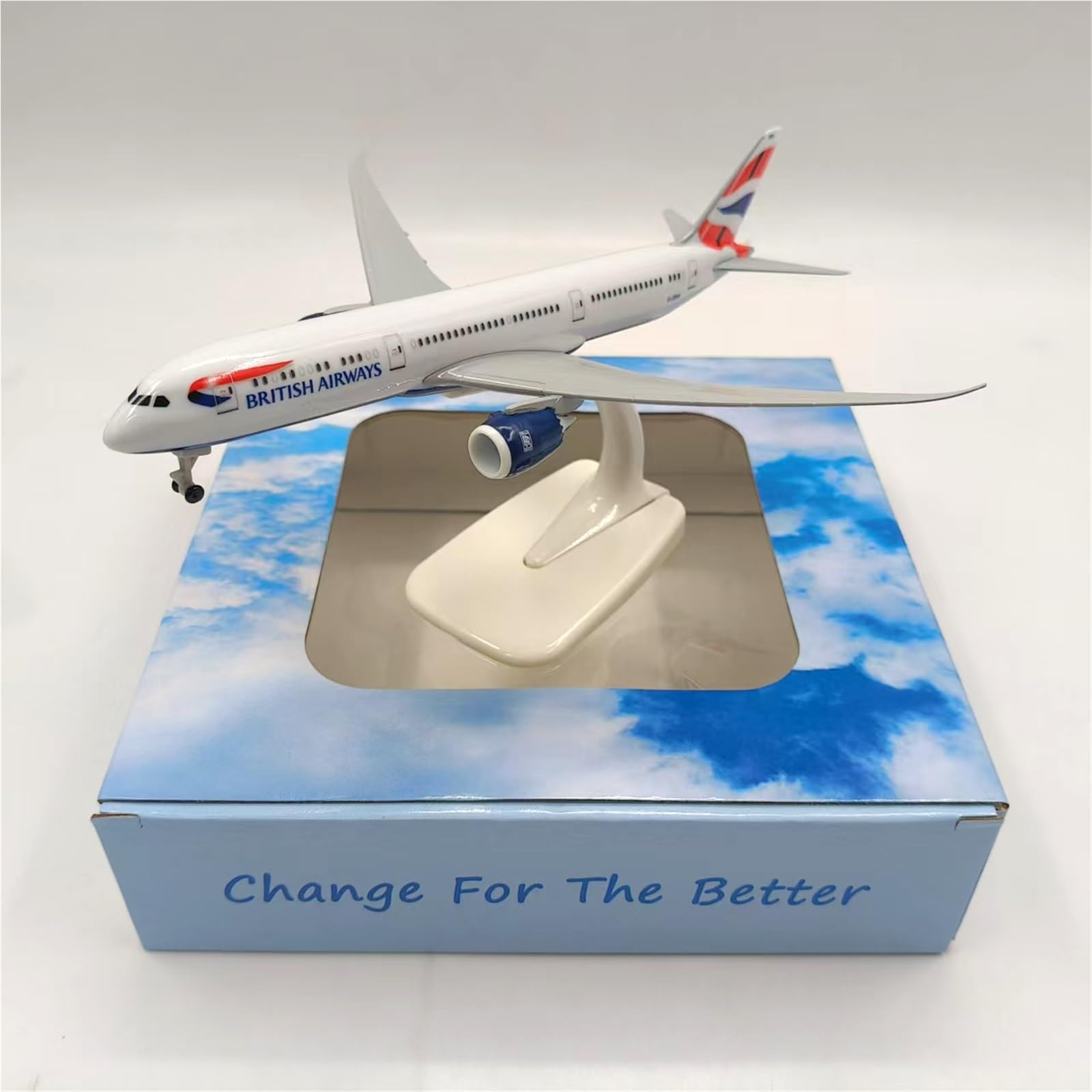 aerei a reazione 1:400 Ornamenti Per Aerei Passeggeri Modello Di Aereo In Lega Di Simulazione British Airways 787 Assemblati Con Ruote regali per piloti