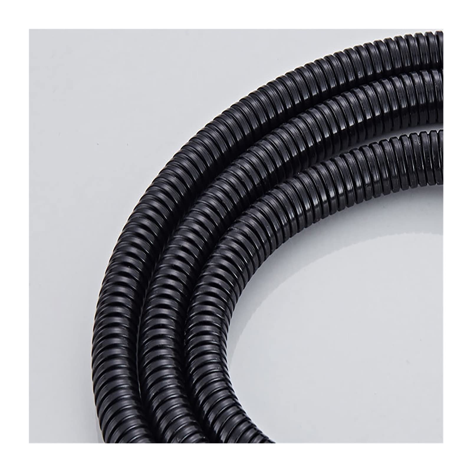 1,5/2,0 m Doppio Blocco Matt Balck SUS 304. Raccordi Neri Raccordi for Tubi di Esplosione - Tubo Flessibile for Doccia Flessibile (Length : 150cm, Specification : OD 14xID 8mm)