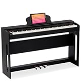 AODSK 88-Key Weighted keyboard piano&comma;Hammer Action Digital Piano with Speakers&comma;Furniture Stand and Triple Pedals&comma;piano keyboard 88 keys Beginner&apos;s Course- Support Headphones&comma;Piano Lessons&comma;B-83S