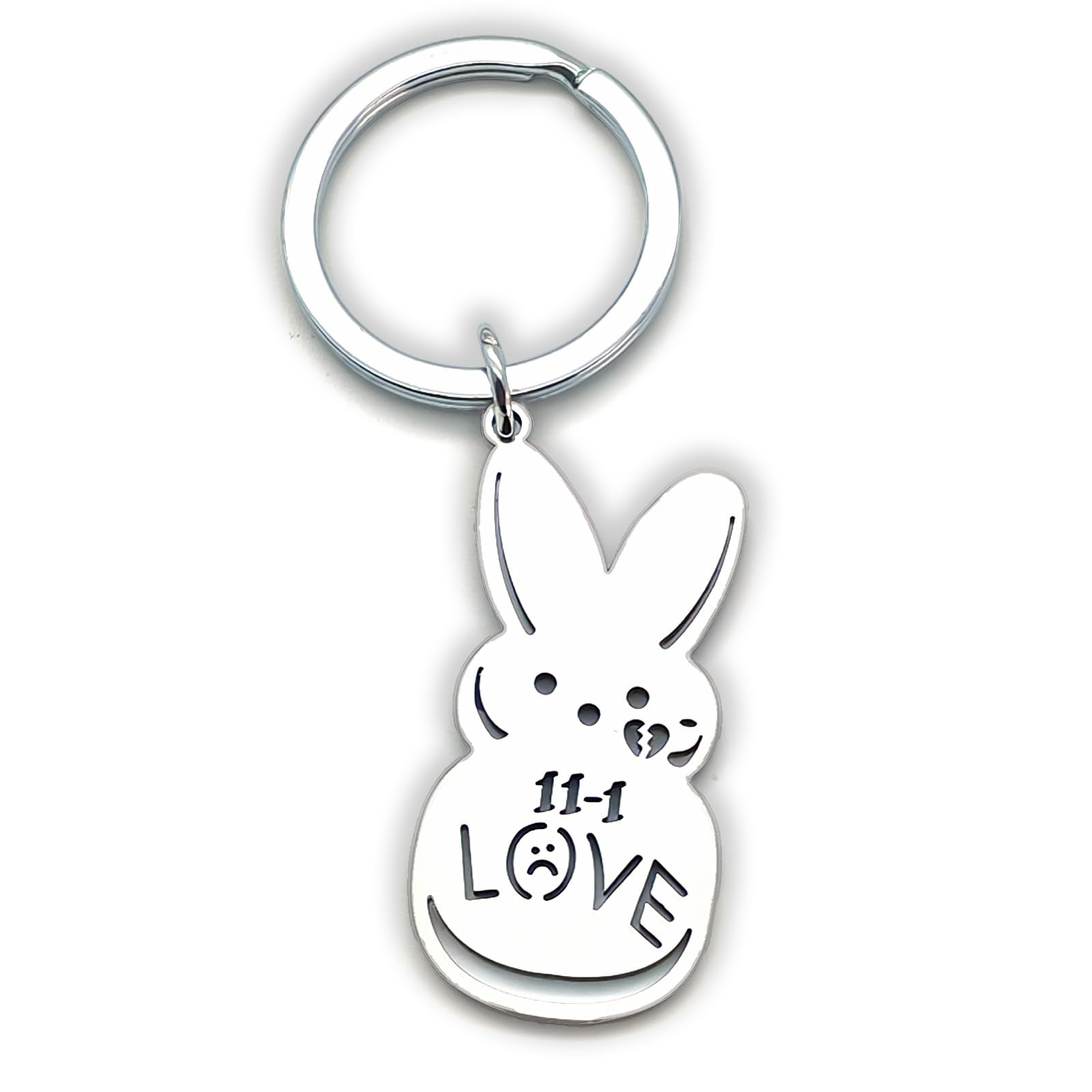 Zynara Kaninchen Schlüsselanhänger Silber, Personalisierte Geschenke für Frauen, Oster Geschenk Mädchen, Hase Schlüsselanhänger für Freundin, Abschiedsgeschenk Kollegen