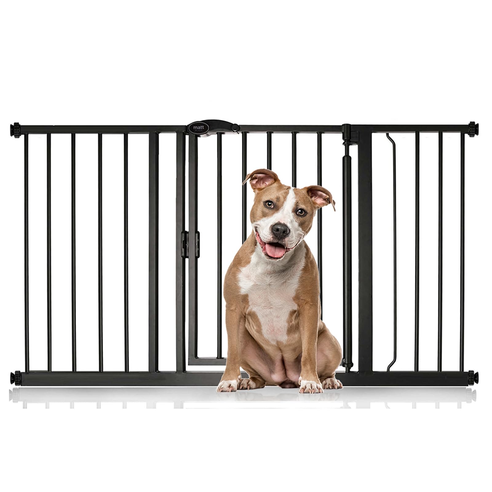 Bettacare Auto Close Pet Gate, 75cm - 82cm, Matt Black, Pressure Fit Stair Gate for Dog & Puppy, Safety Barrier for Doors Hallways and Spaces, Easy Installation — view 26