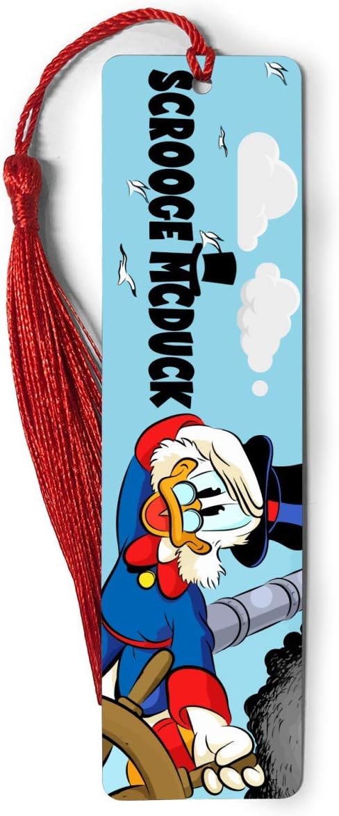 Bookmarks Metal Ruler Scrooge Bookography Mcduck Measure Tassels Bookworm for Book Markers Lovers Reading Notebook Bookmark Bibliophile Gift