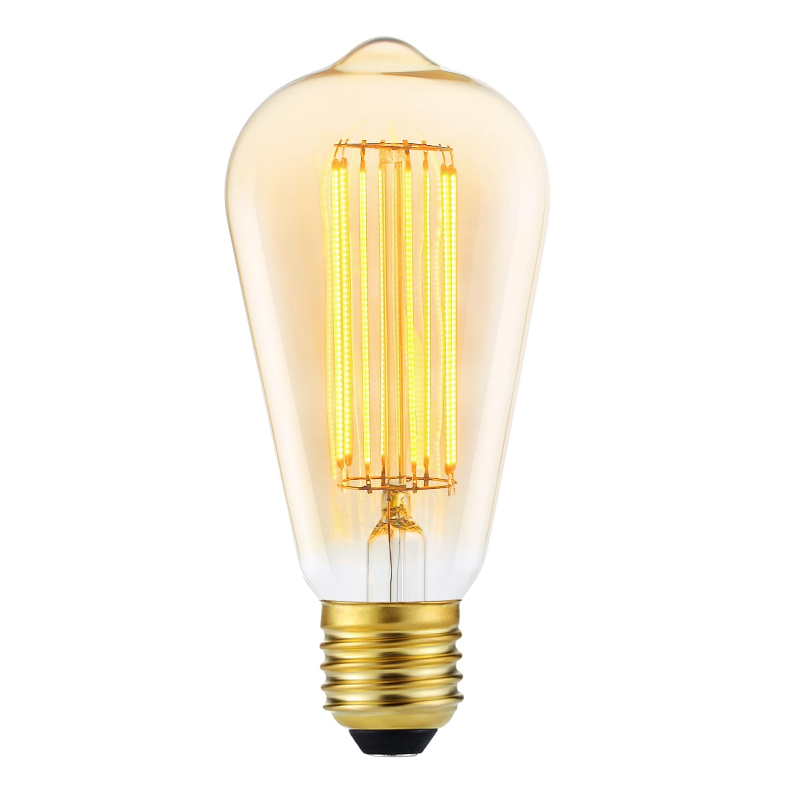 SYLVANIA Light Bulb E27 Vintage Retro LED Dimmable Warm White 2000 K with Fillament Edison Shape Bulb with App, Alexa, Siri Controllable
