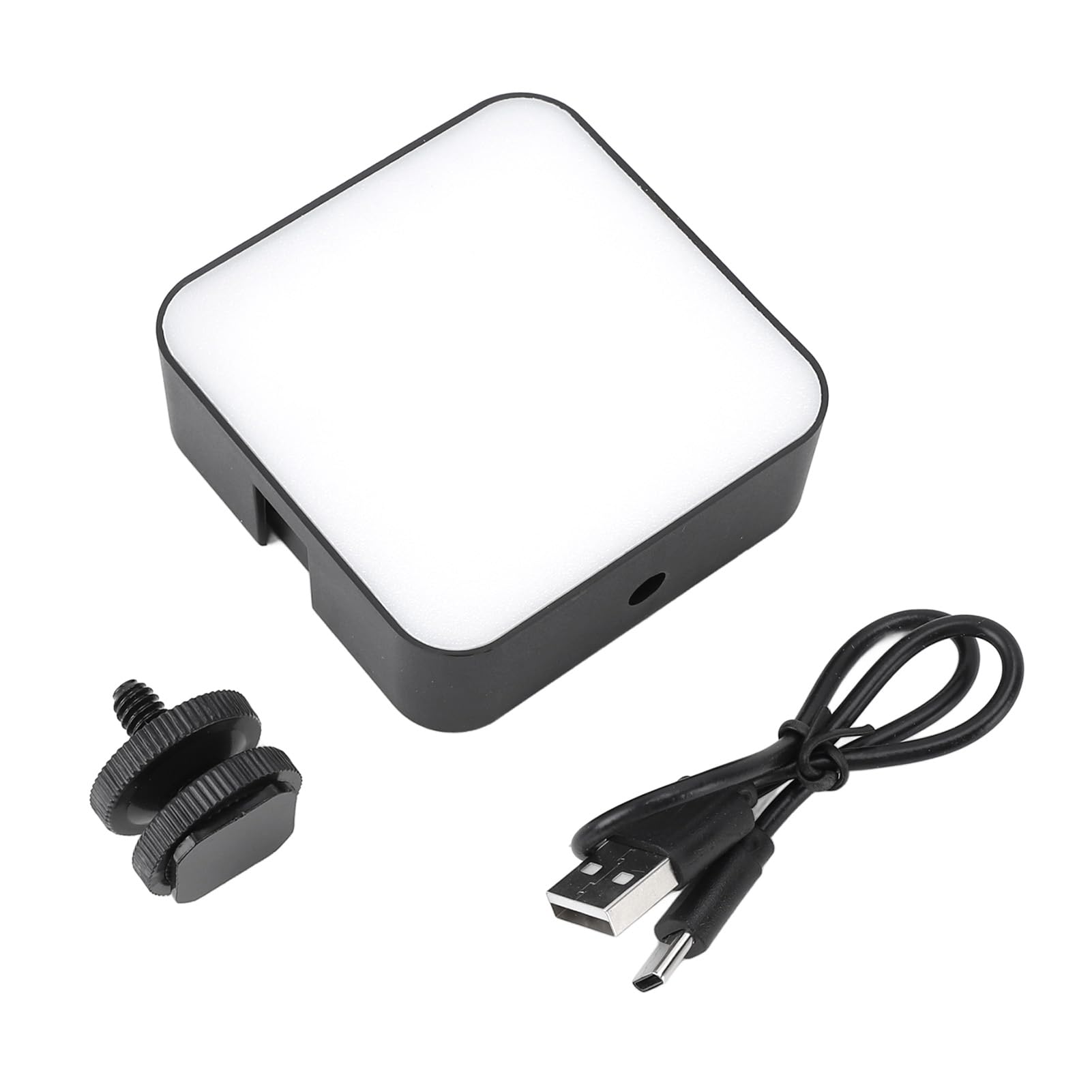 Sunicon LED Camera Video Light, 3 Color Temperature Adjustable Rechargeable Portable Camera Video Light Photography Lighting for Vlogging Recording