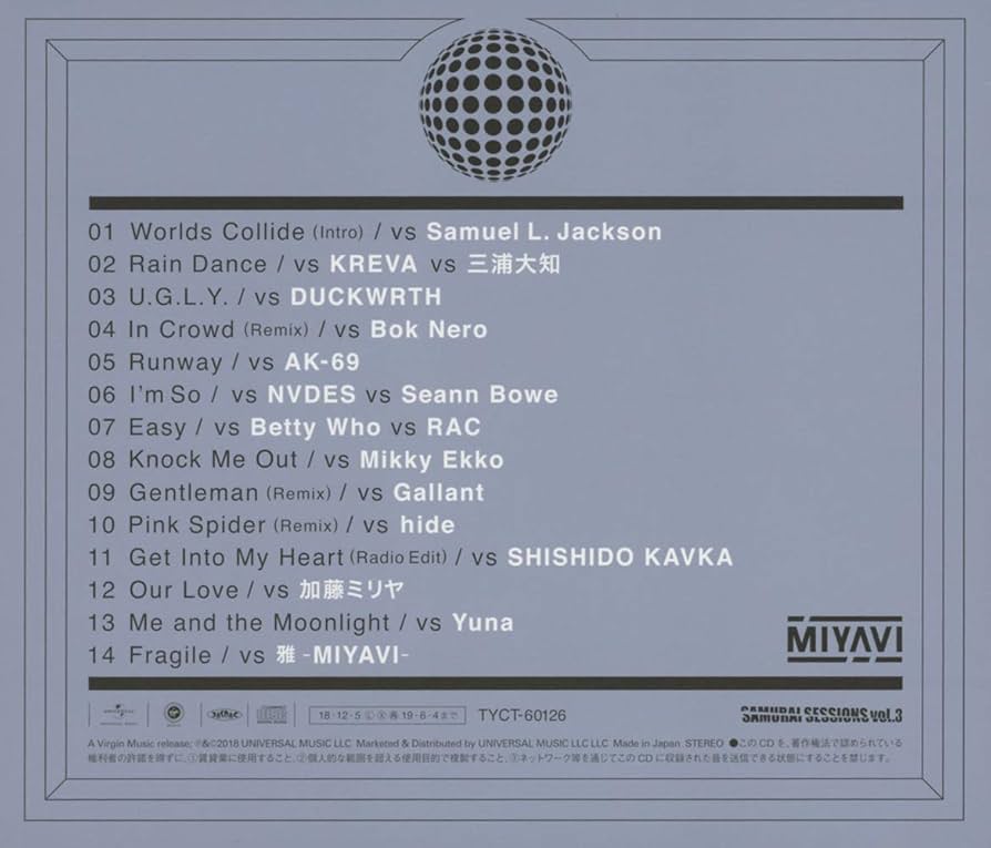 Samurai Sessions Vol.3: Miyavi, Miyavi: Amazon.it: CD e Vinili}