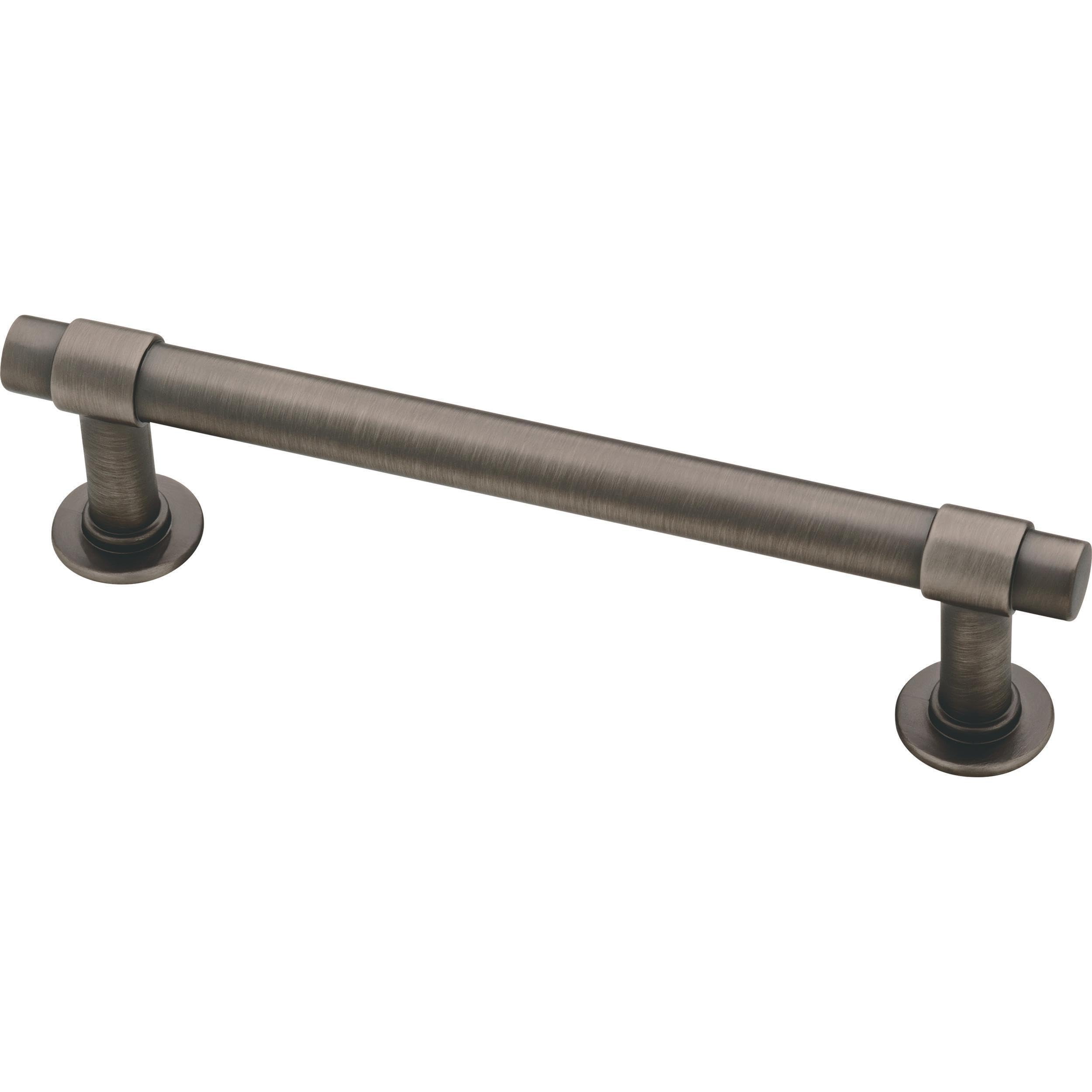 Poignée de meuble cuisine entraxe 102mm robuste en argent vieilli pour placard