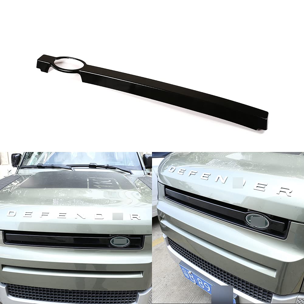 Samochód ABS przedni grill bar dekoracja osłona osłona osłona do LR Defender 90 110 2020 2021 części zamienne do samochodu czarne 1 szt