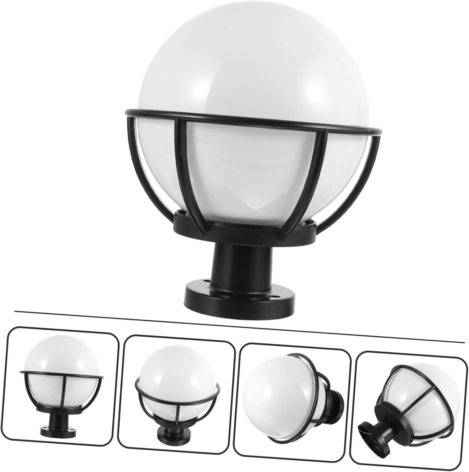 Outdoor Lamp Post Lampshade Acrylic Lampshade for Garden Outdoor Decorative Light Fixture Cover Globe Decor