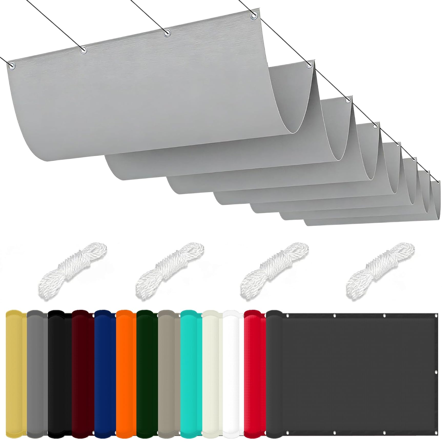Voile d'ombrage 80x300 cm rétractable pour ombrager une terrasse ou un garage avec style