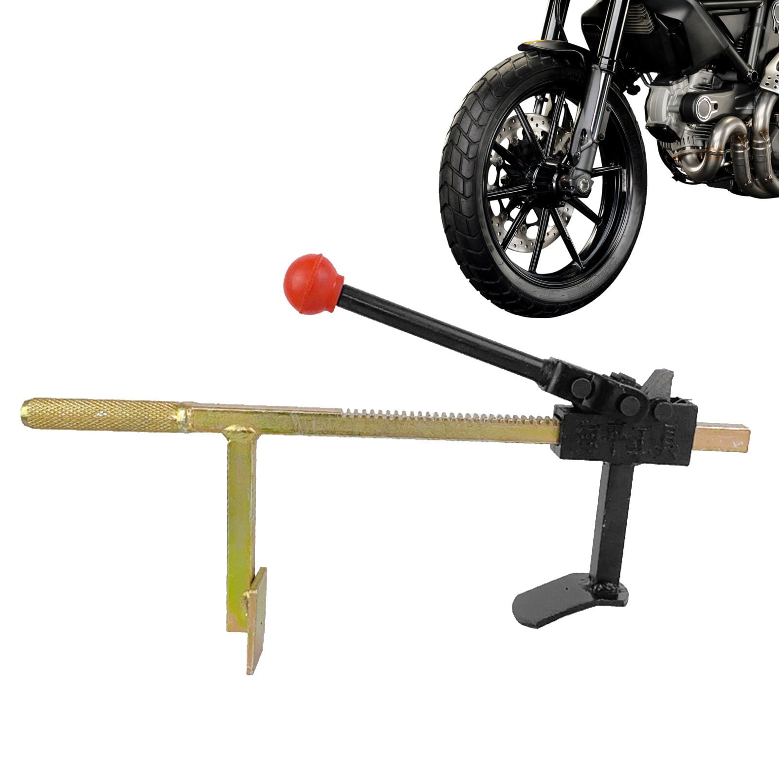 Stallonatore per Pneumatici - Smontagomme Multiuso in Metallo - Stallonatore per smontaggio Pneumatici Moto con Guida Manuale per berline, Minivan, Bici elettriche, roulotte, Bici da Strada