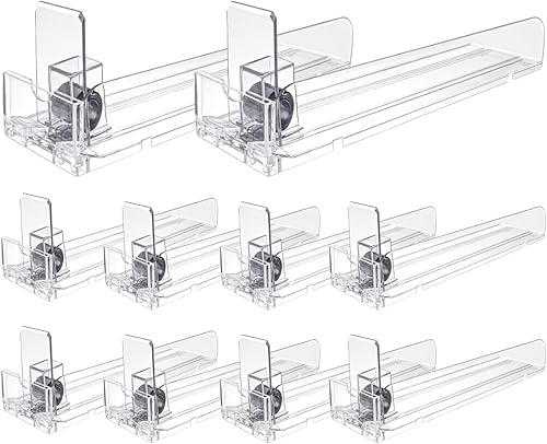 FERCAISH 10 unids estantes de exhibición de tienda Matchbook vitrina, 10 unids soporte de exhibición de tabaco automático Empujadores Soporte de