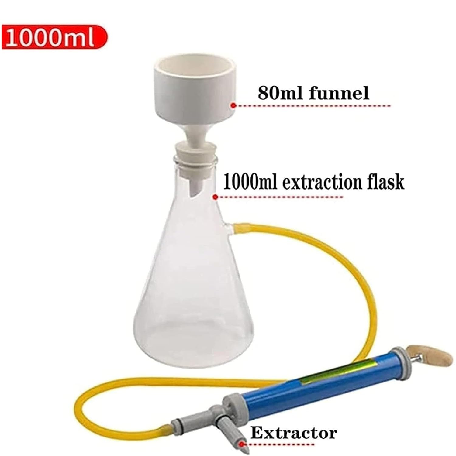 Kit De Aparato De Filtración Al Vacío Para Laboratorio, Equipo De Destilación Al Vacío Con Bomba Manual, Con Embudo Y Bomba, Kit De Filtro De Succión De Vidrio De 1000 Ml, Para Laboratorio