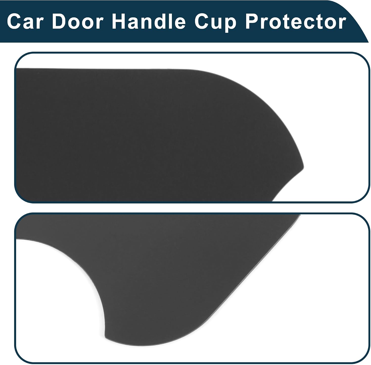 Car Magnet Car Door Handle Scratch Protector 91x93mm Anti-Scratches| Door Handle Protective Film Matte Black 4 Pcs