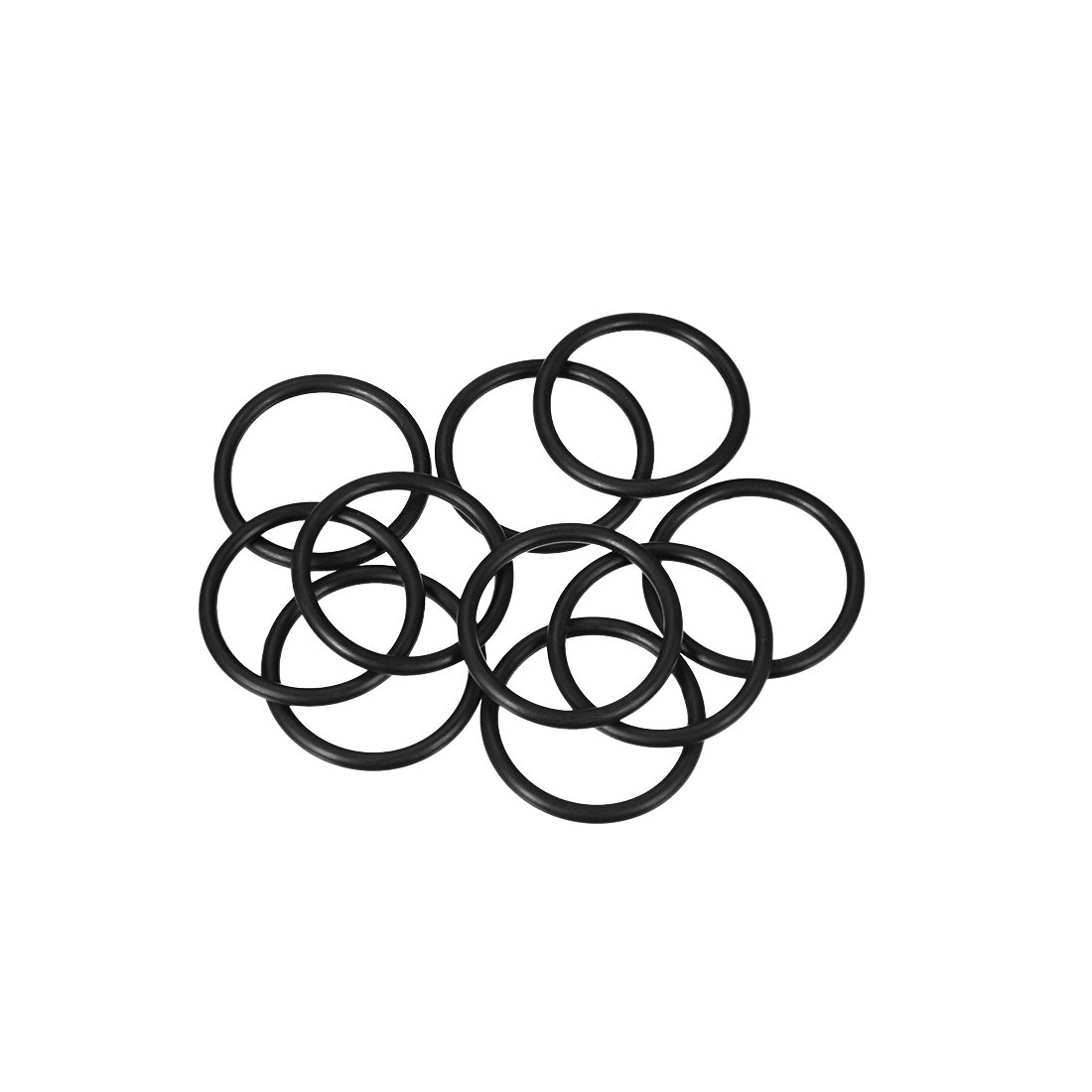 sourcing map 10 sztuk Metryczne kauczuk nitrylowy O-ringi uszczelka gumowa 28 mm średnica zewnętrzna 23 mm średnica wewnętrzna. 2,5 mm szerokość