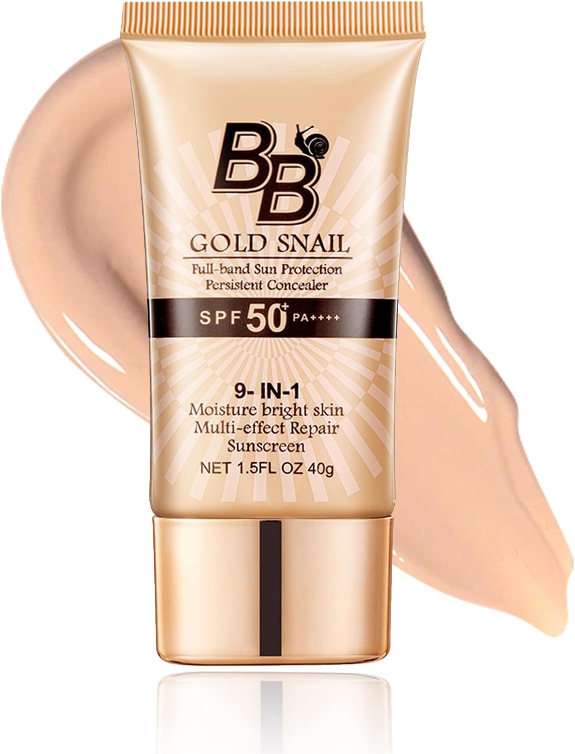 BB Cream Tinted Moisturizer With SPF 50, Hydrating Formula Face Sunscreen For All Skin Types, Oil-Free, Light (01)1
