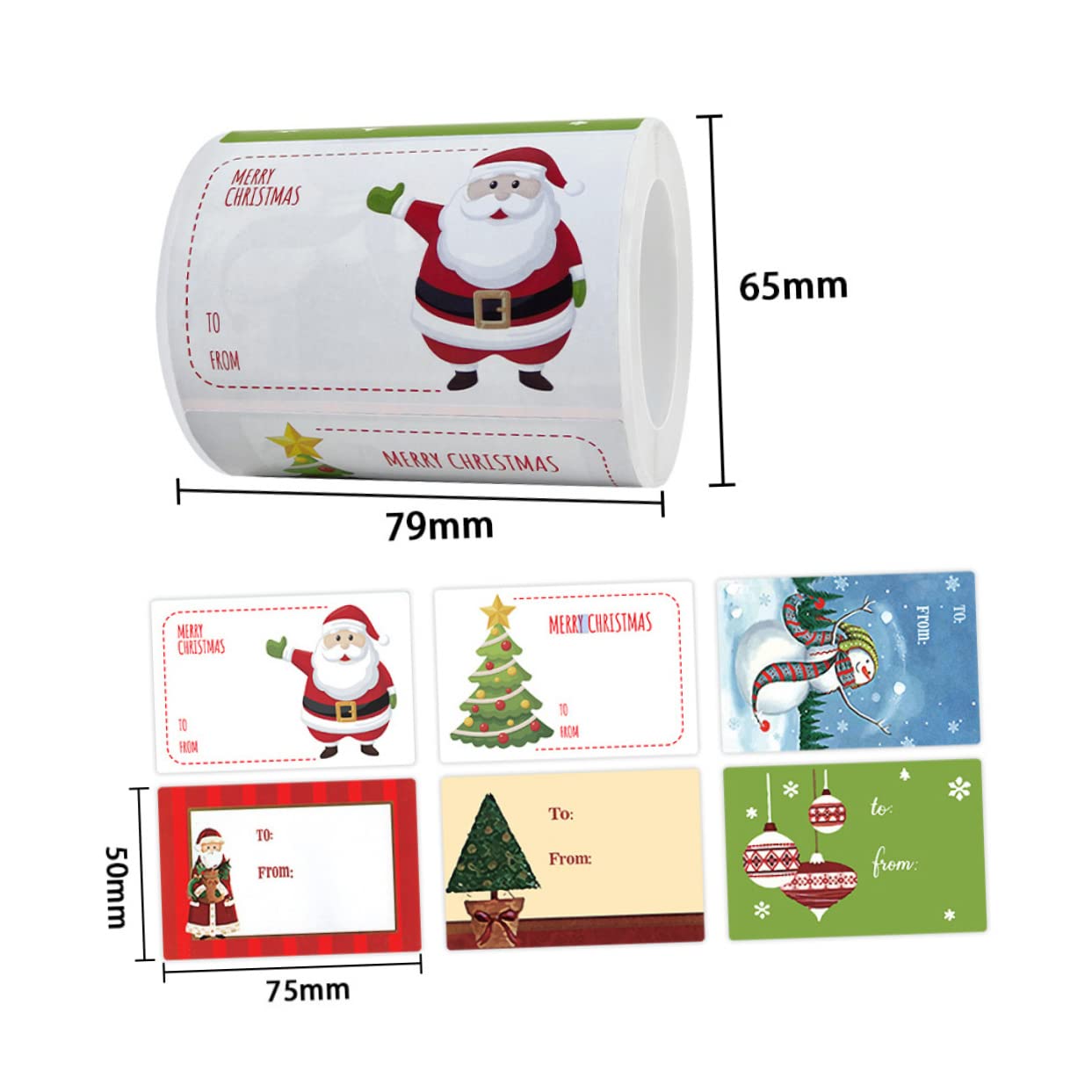 5 Set Etichette Adesive Natalizie Adesivo Multifunzionale Punto Babbo Natale Etichette izie Adesive Etichette e Adesivi izi Buon e Adesivi 2 * 5