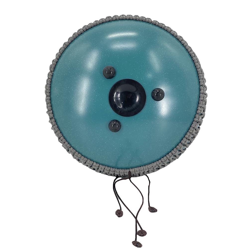 YoungMonic Steel Tongue Drum 13 Inches 15 Notes C Major Steel Drums Rain Chimes for Outside Percussion Instrument with Drum Mallets and Carry Bag