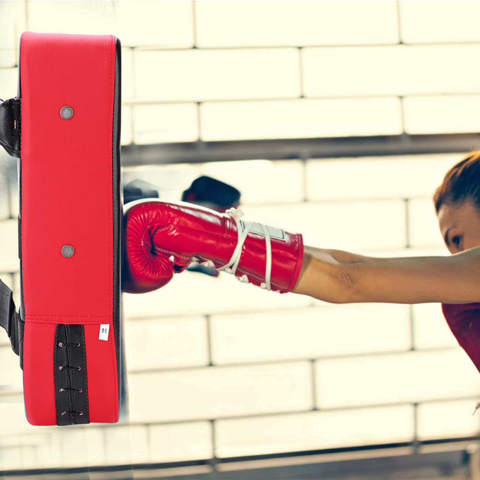 Drfeify Almohadilla para Patadas, Cuero PU + Algodón Espumado, Almohadillas de Punzonado para Objetivo de Pie de Taekwondo para Entrenamiento, para Kickboxing, Boxeo Tailandés, etc.