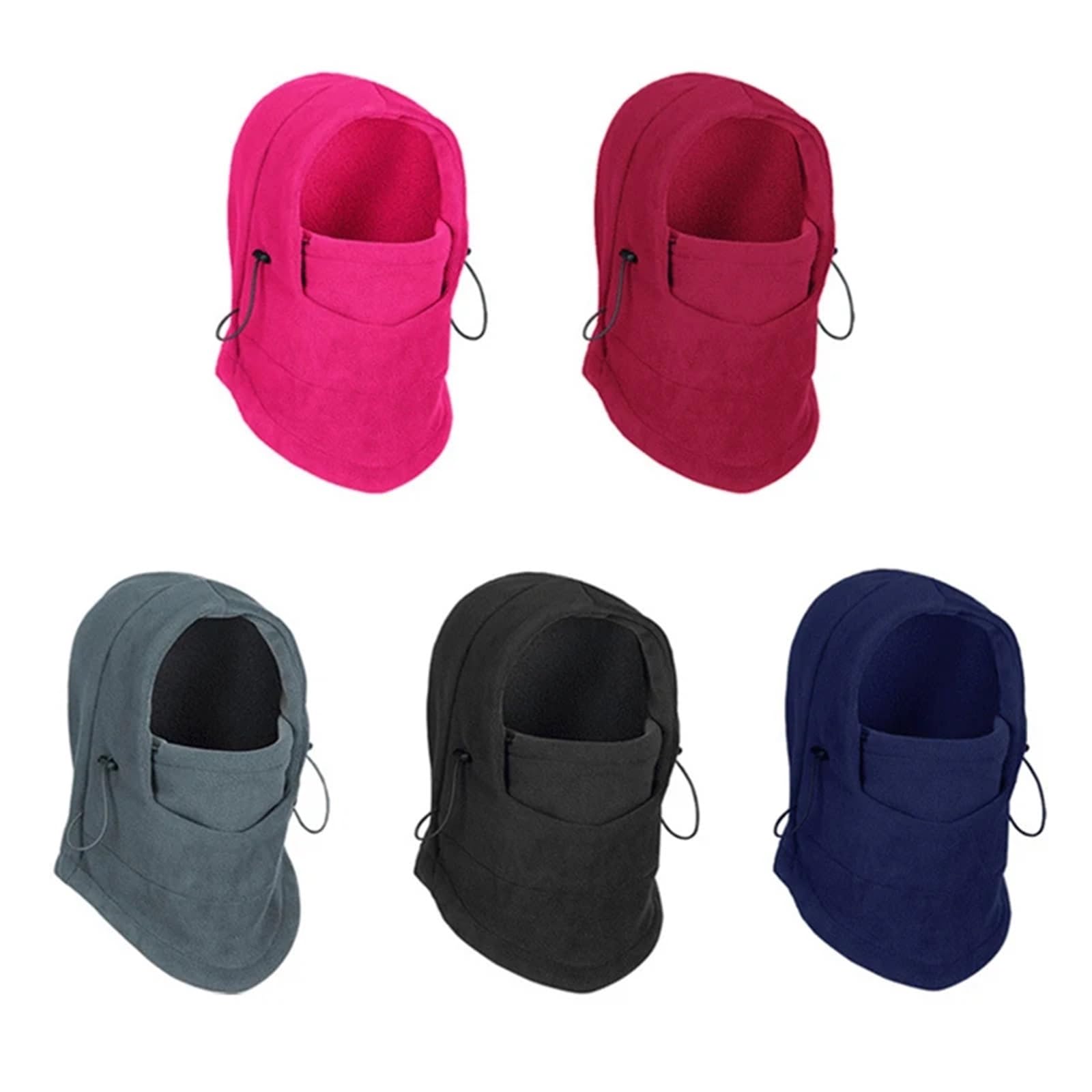 Masque De Cyclisme 2 pièces cagoules hommes femmes chapeau à capuche cache-cou randonnée écharpes en plein air cyclisme masque Ski coupe-vent capuche masque épaissi protection chaud Écharpe Pour La Mo
