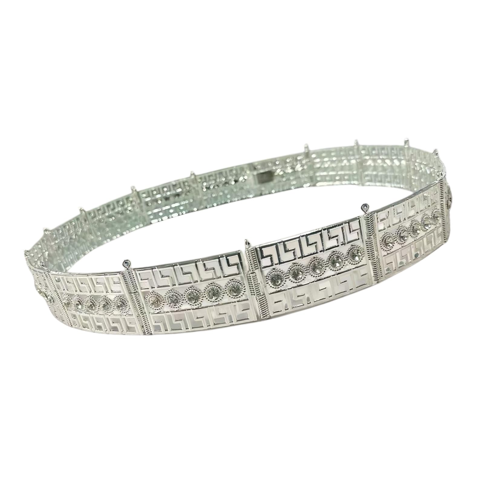 Blingbling - Cinturón de cintura con cadena de cristal para vestido de novia, accesorios de boda