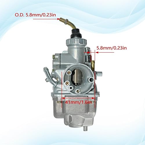 Miniatura 2 de Carburador TTR125 para Yamaha TTR 125 2000-2007 para Yamaha TTR125LE TTR125E TTR125L TTR125 Carb con válvula de interruptor de combustible Petcock