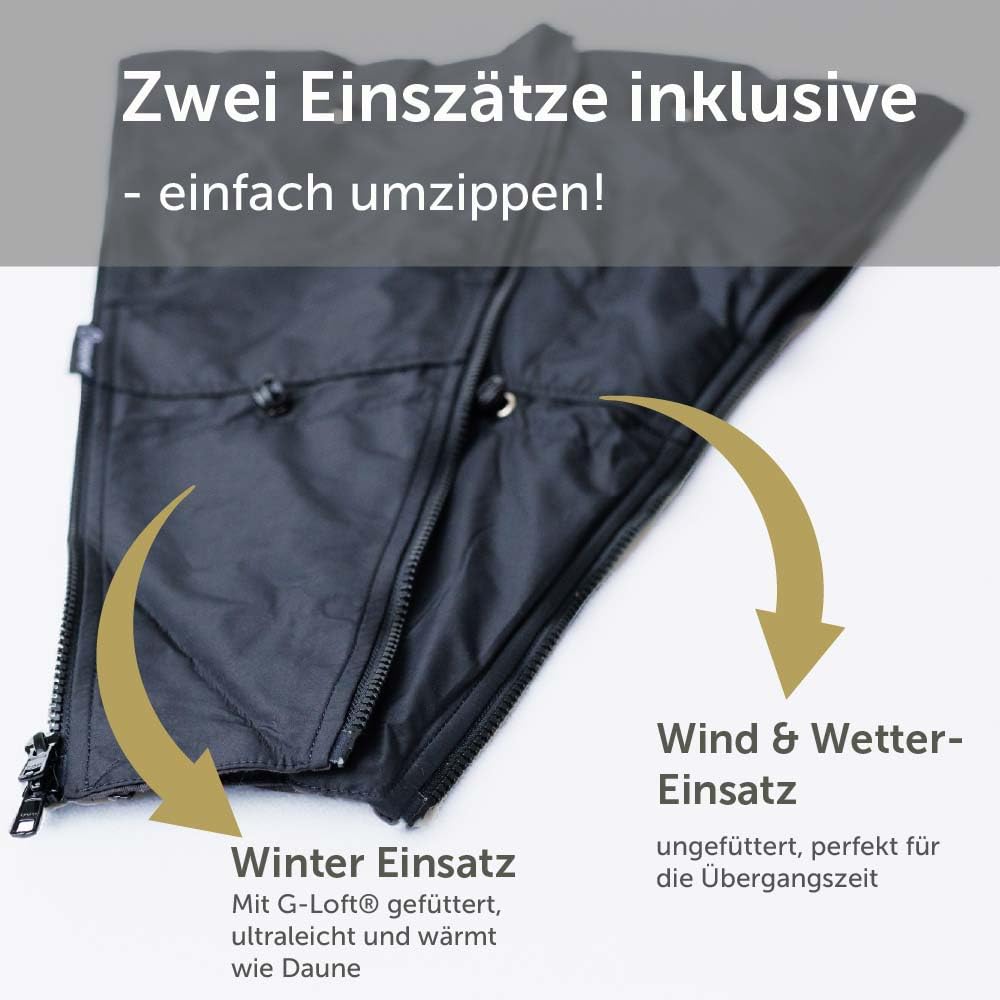 Jackenerweiterung | mach Deine Lieblingsjacke zur Umstandsjacke oder Tragejacke | für Jede Jacke & Konfektionsgröße | für Schwangerschaft & Baby-Tragezeit | Ganzjahres-Kombi