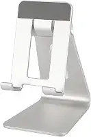 Fockety Suporte ajustável para celular, base antiderrapante de metal, suporte de mesa para celular, suporte de mesa para leitura ao vivo, tablet, acessórios de mesa
