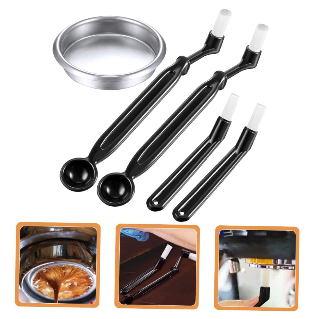 jojofuny 15 Piezas Cepillo Limpieza Para Cafeteras Botellas Vidrio Con Tapas Cepillo Espresso Cepillo Para Limpiar Cafeteras Limpiador Cafetera Café El Plastico Pincel