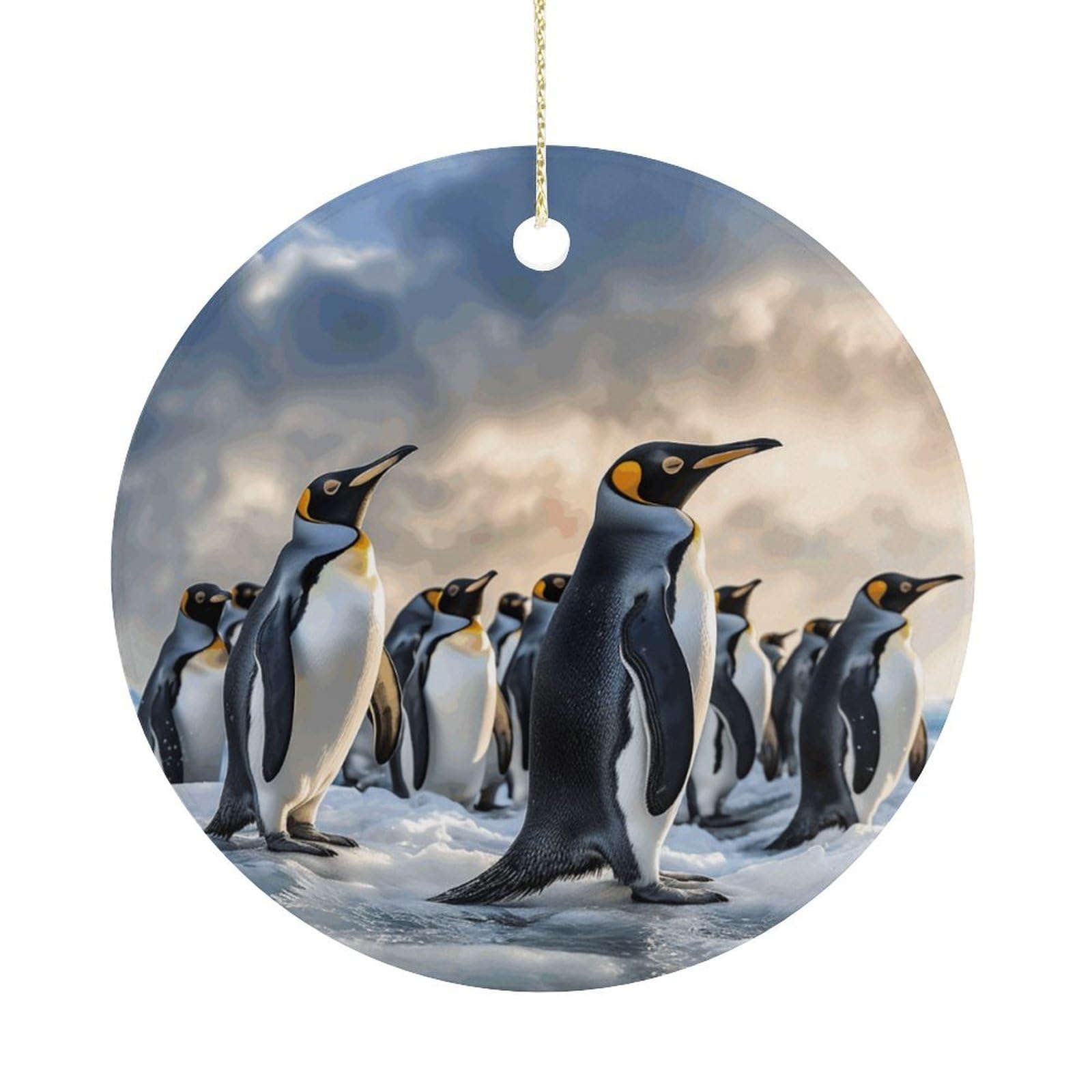 Adfgyerh Women's Style Sea Penguin Hanging Ceramic Ornaments, Christmas Tree Decorations, Funny Home Decor Gifts For Sisters & Work Best Friends