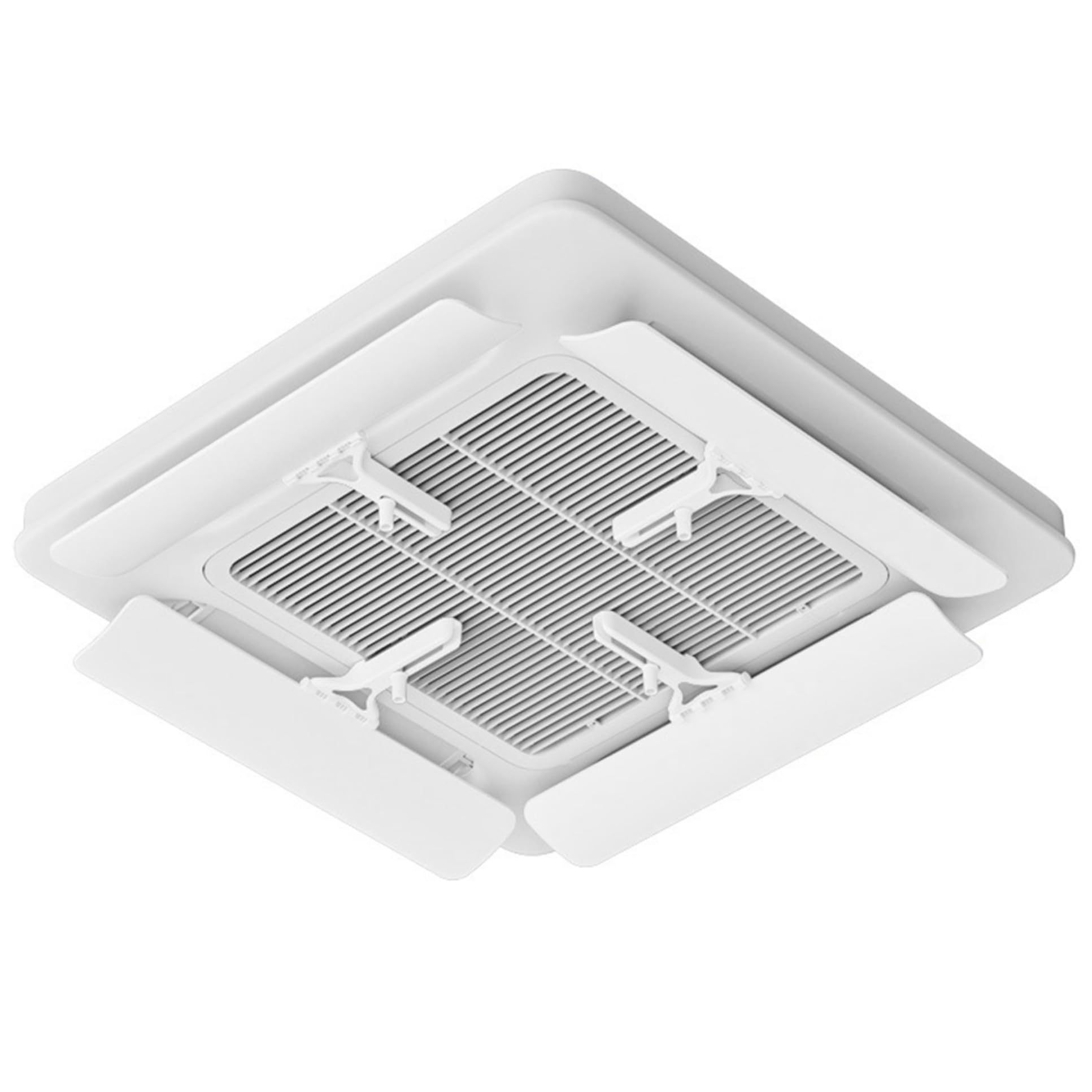 Deflector de ventilación de Aire de 4 Piezas, Deflector de ventilación de CA ABS Ajustable con Gancho, anticondensación y anticaída para el hogar, la Oficina y la Tienda