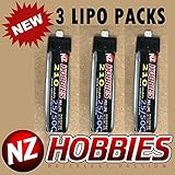 NZ HOBBIES 1S 3.7V 210Mah 25/50C Lipo Battery Pack for Blade Inductrix FPV, mCX, mCX2, mSR, mSR X,...