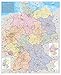 Produktbild Stiefel EUROCART Deutschlandkarte Deutschland Organisationskarte, 97 x 119 cm als Poster