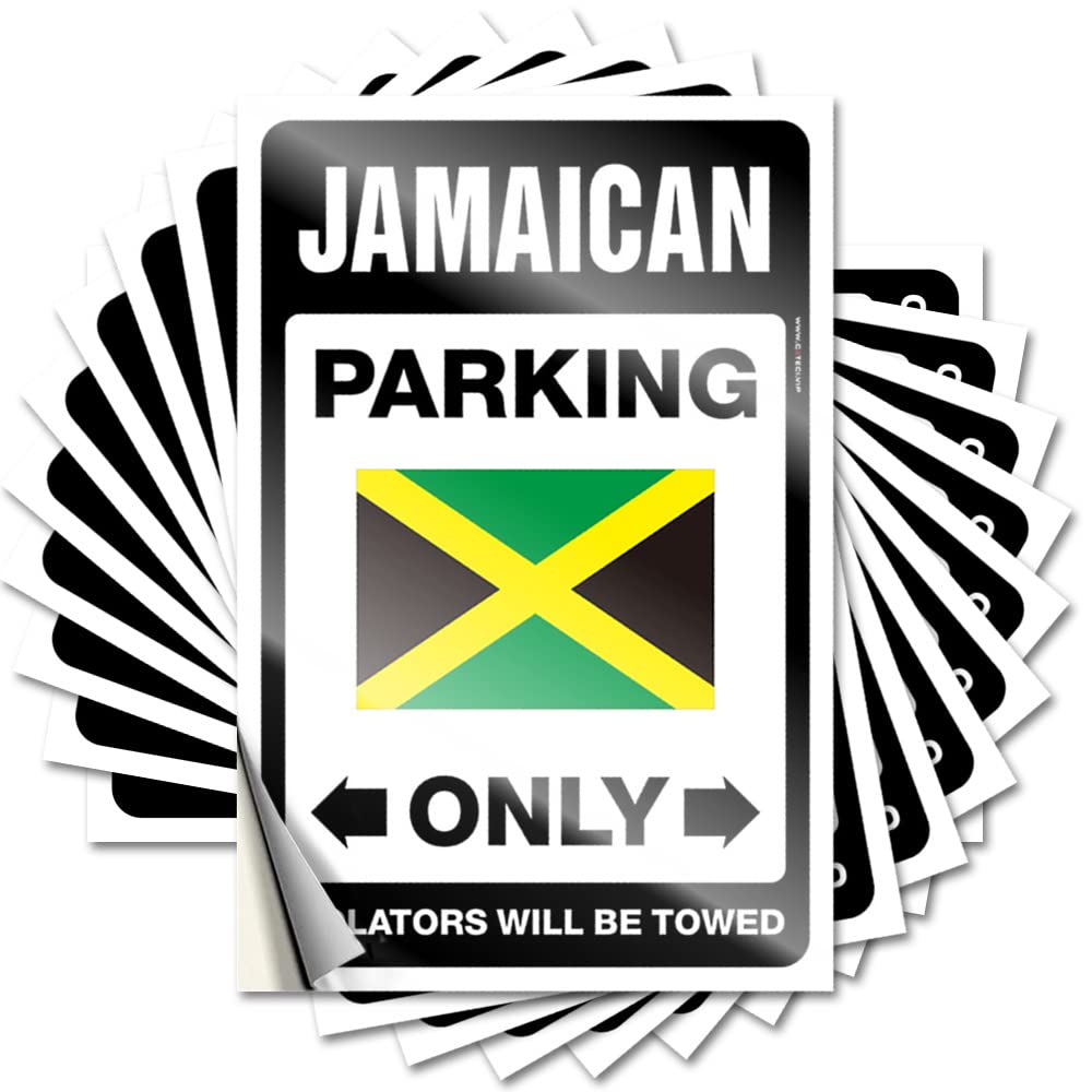Quote Men Decor Science Coffee Laptop Jamaican Parking Only - Scratch Resistant Stickers(6X9CM)
