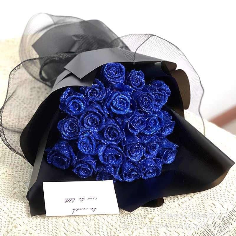 Amazon.com: ZXH Personalized Glitter Rose Bouquet,Artificial