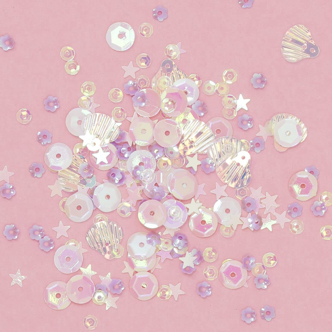 Paillettes Craftelier Marine Party Lilla - Conchiglie, Stelle E Cerchi Per Scrapbooking E Decorazioni - Foto 2