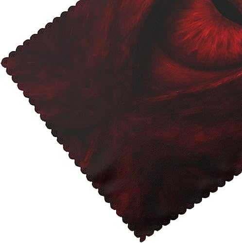 Miniatura 5 de Juego de 4 manteles individuales rectangulares, resistentes al calor, estampado de ojos escarlata, para cocina, comedor